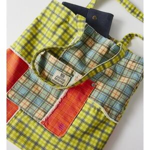 Urban Outfitters BDG Flannel Patchwork Tote Bag